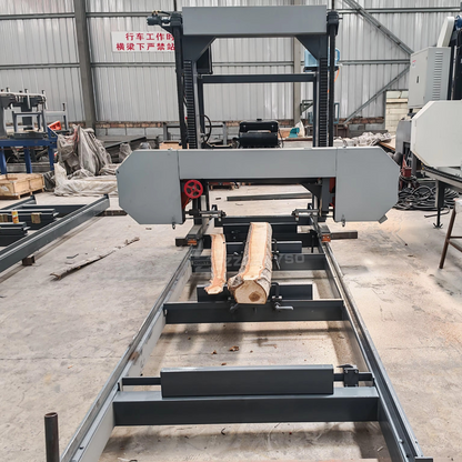 High Efficiency Log Timber Mill Horizontal Band Saw Machine